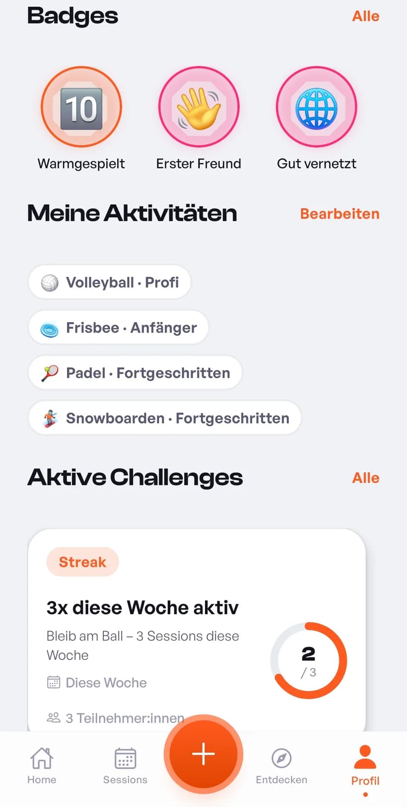 Challenges & Streaks